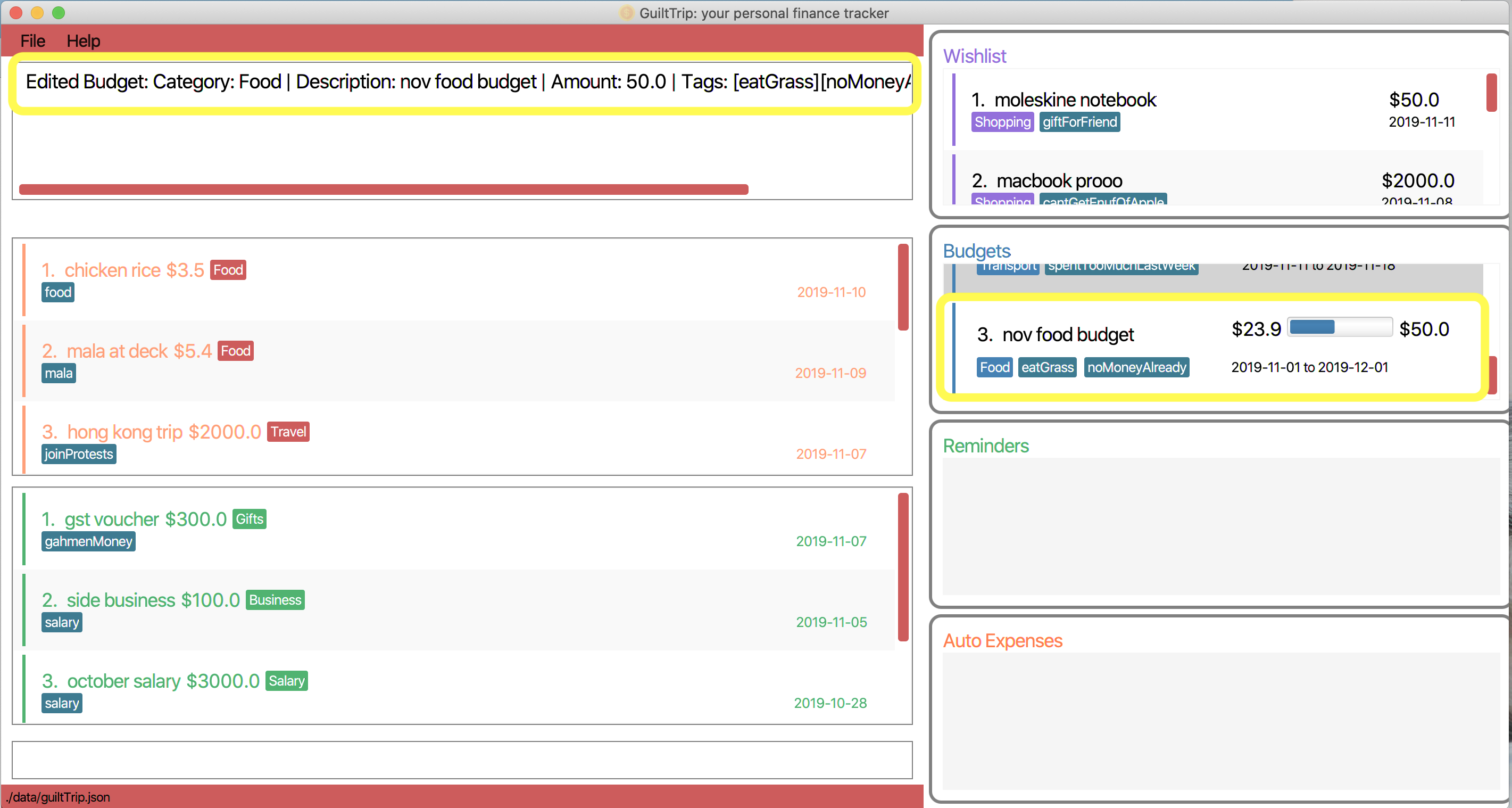 editingBudget 2